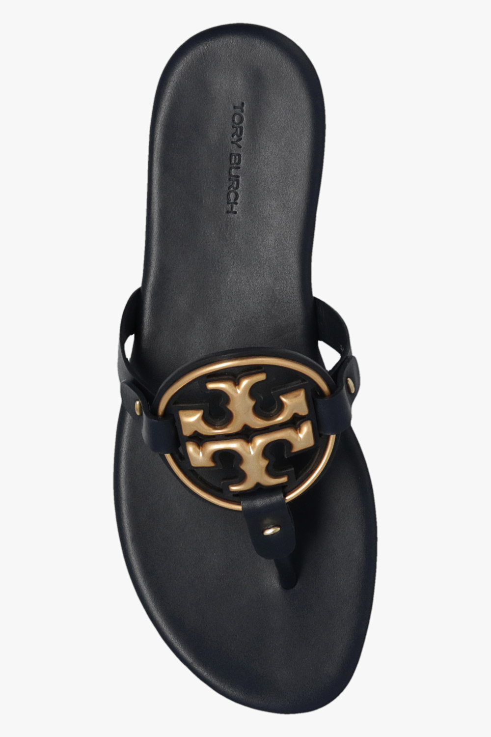 Navy blue tory burch miller outlet sandals